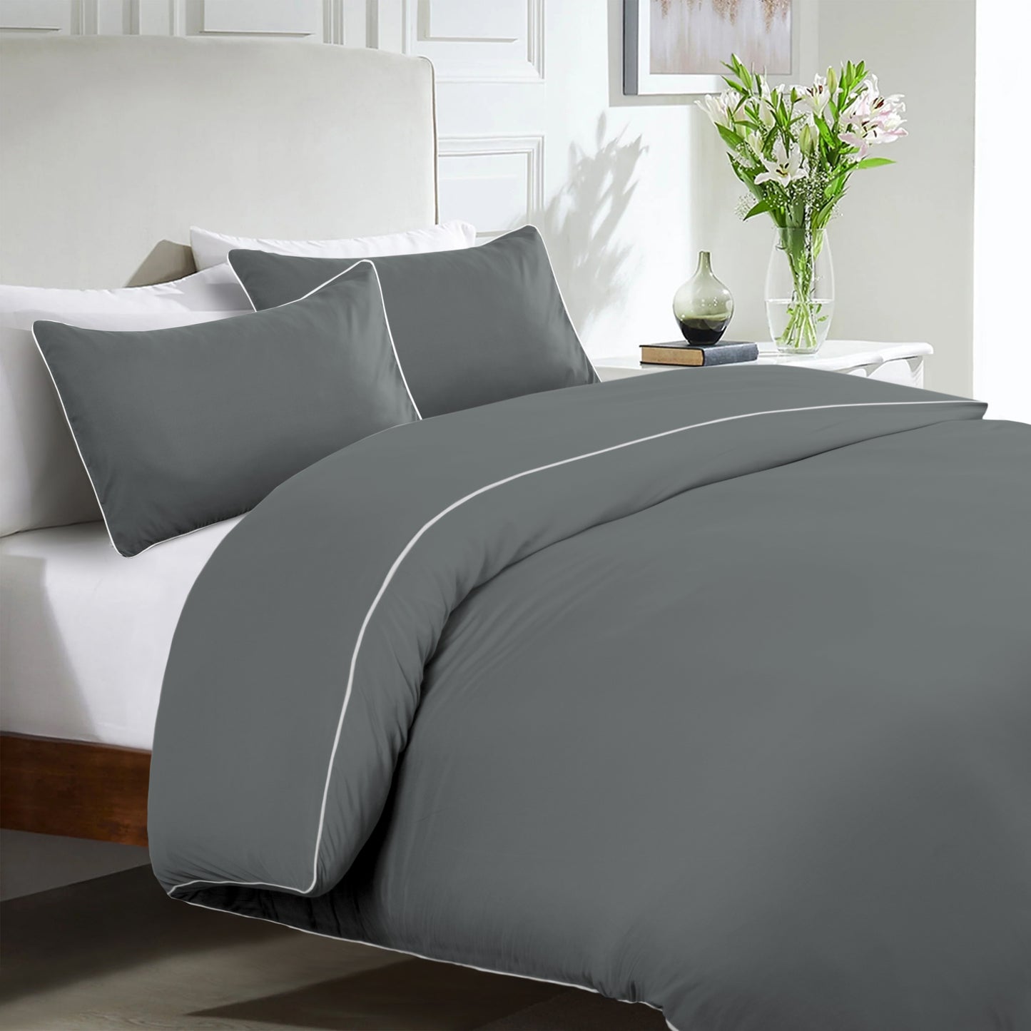 Piping Duvet Cover Set