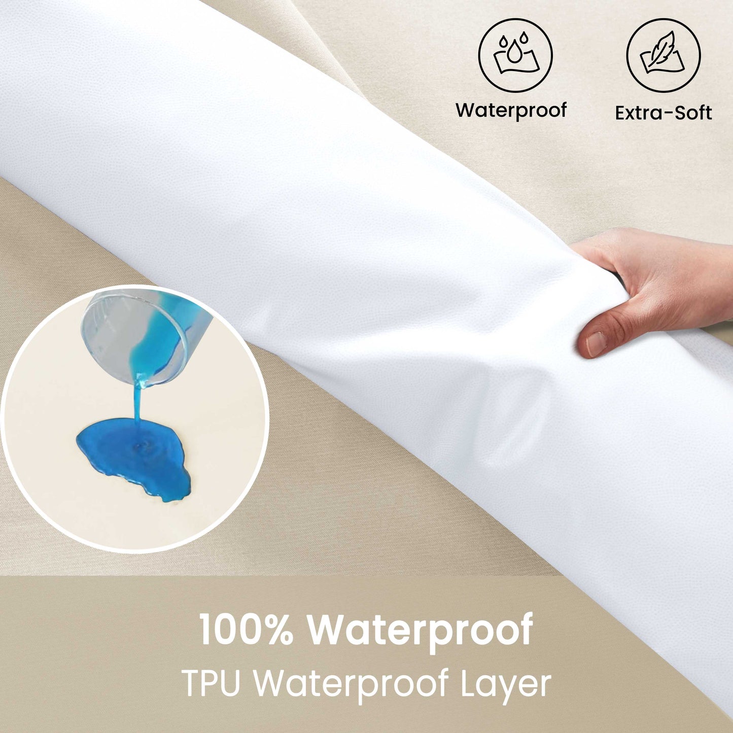 Waterproof Deep Pocket Fitted Sheet