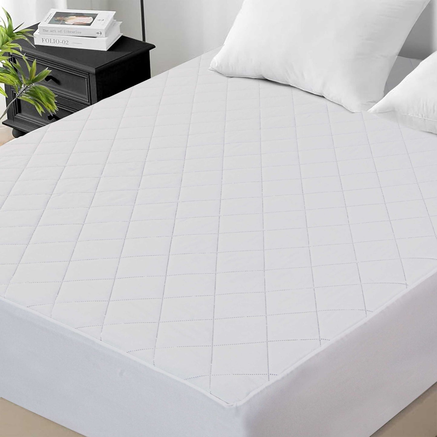 Quilted Mattress Protector 30 CM Deep Fitted