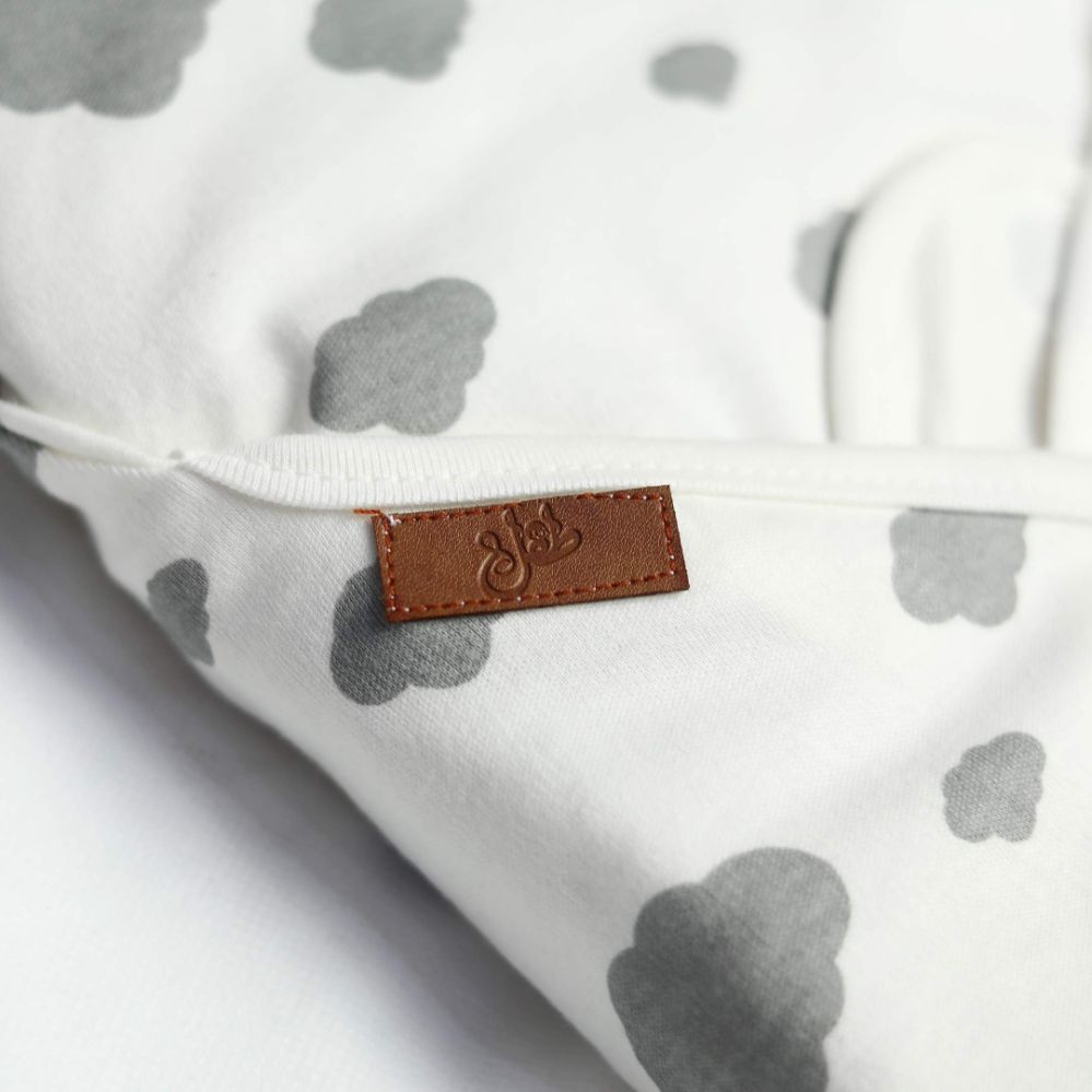 Baby Swaddle Grey (Stripes, Clouds, Stars)