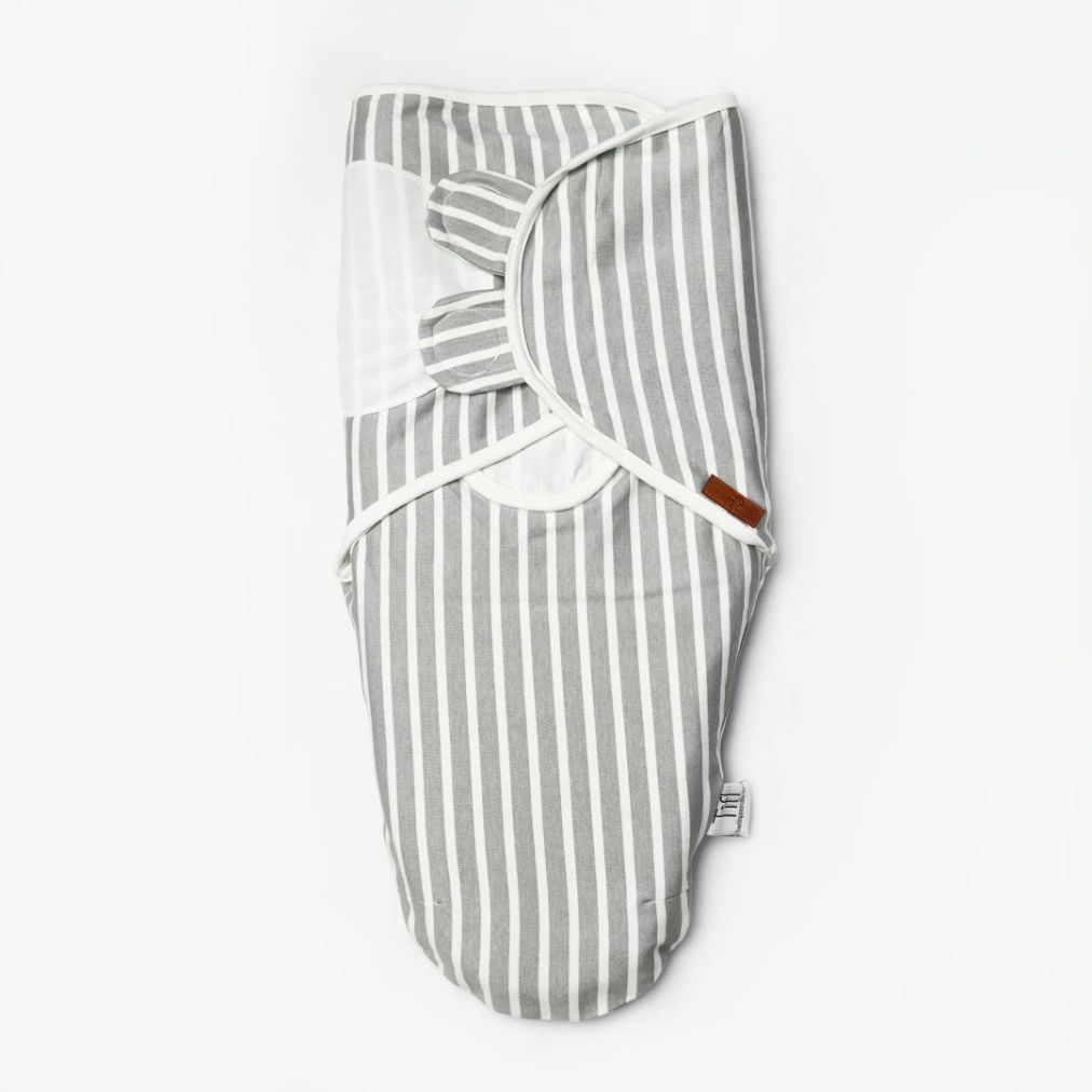 Baby Swaddle Grey (Stripes, Clouds, Stars)