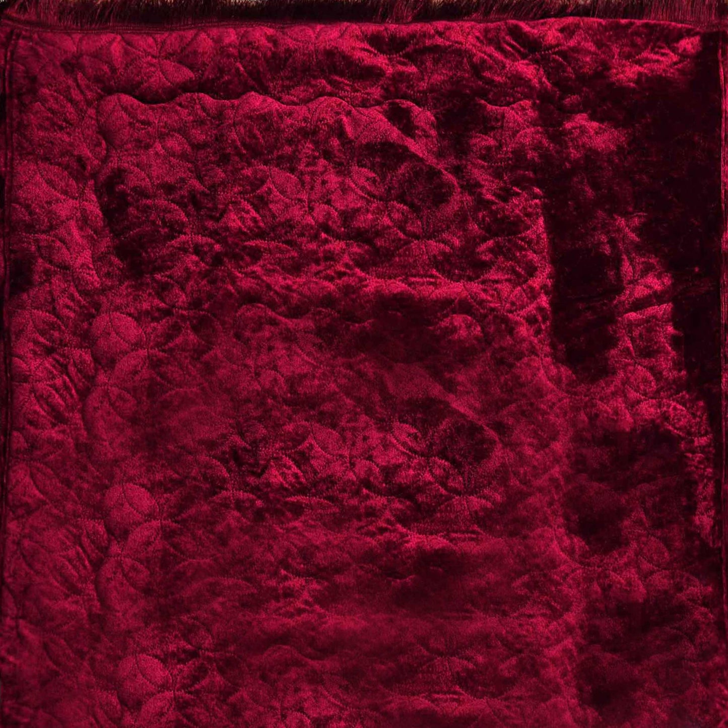 Luxury Crushed Velvet Rug Pink