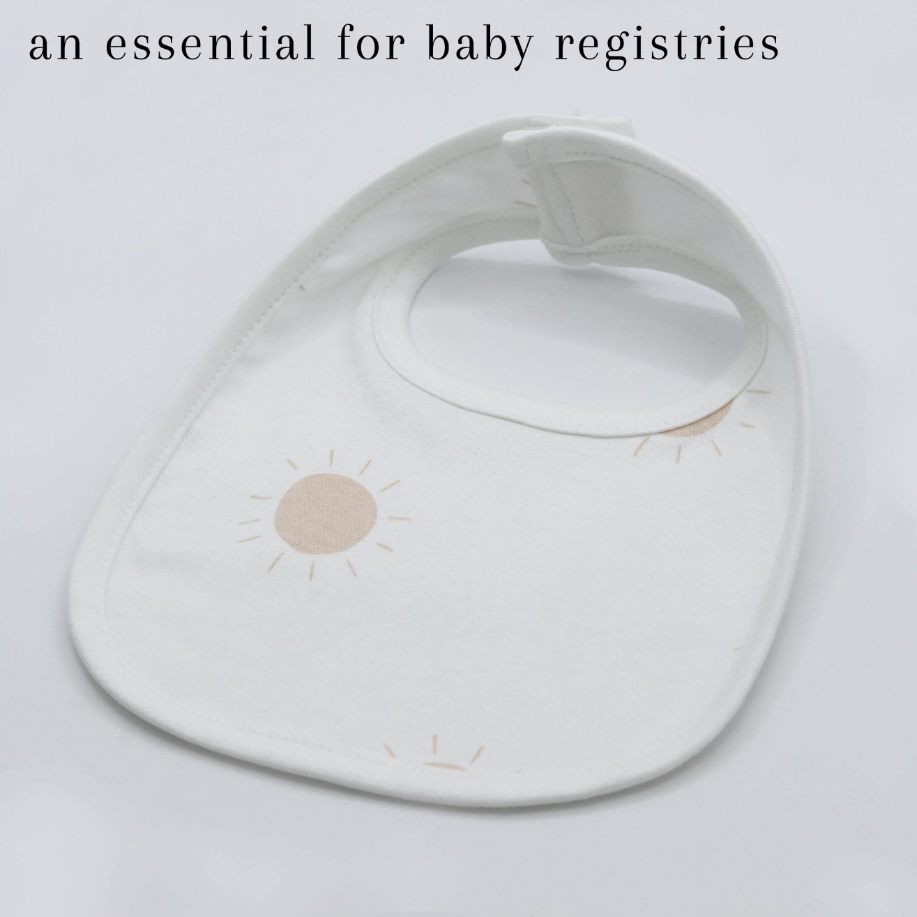 Pack of 3 Bibs Set Ivory Cream (ABC, Sun, Banana)