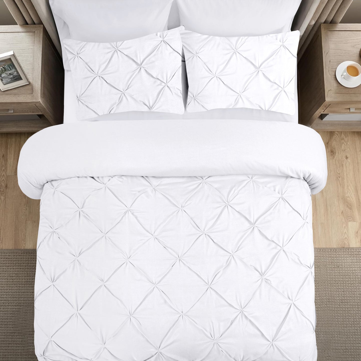 Pintuck Duvet Cover Set