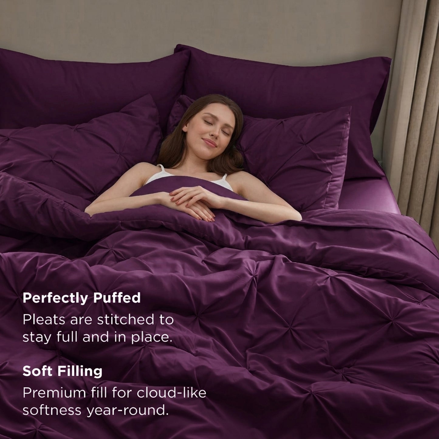 Pintuck Duvet Cover Set