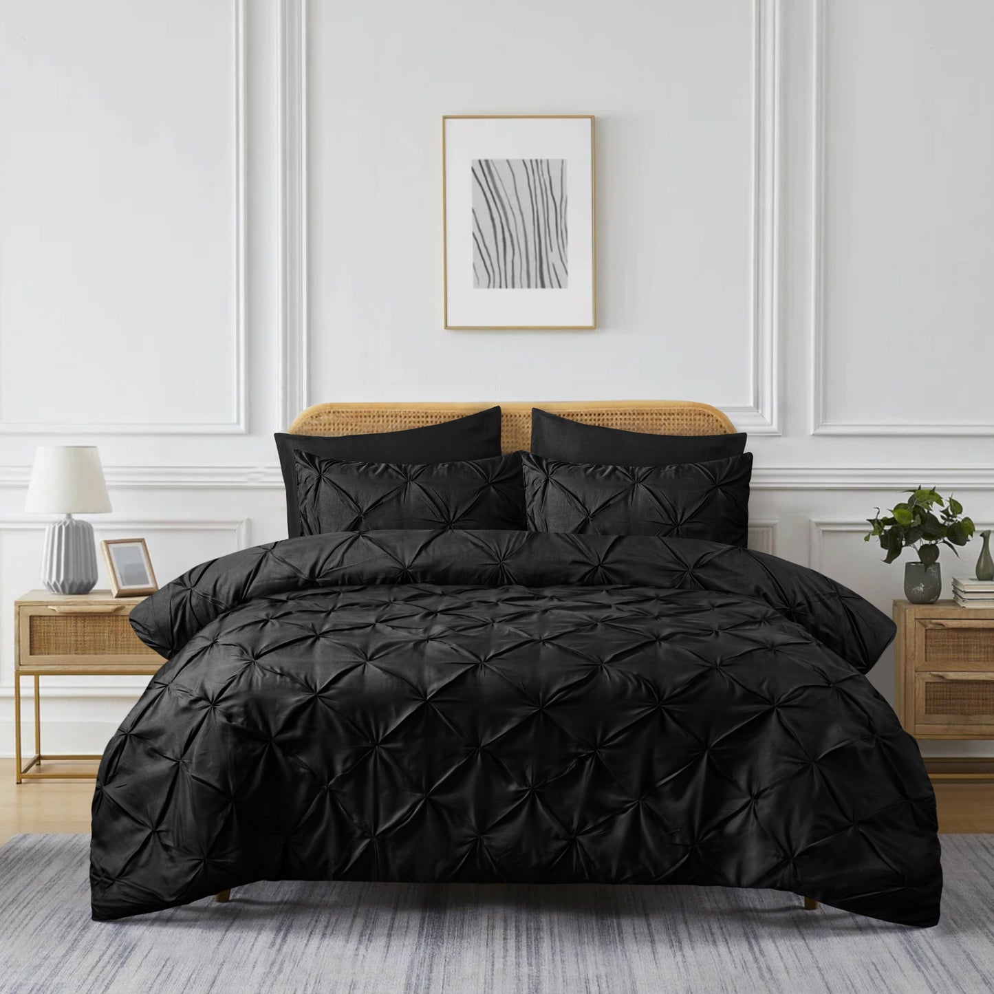Pintuck Duvet Cover Set