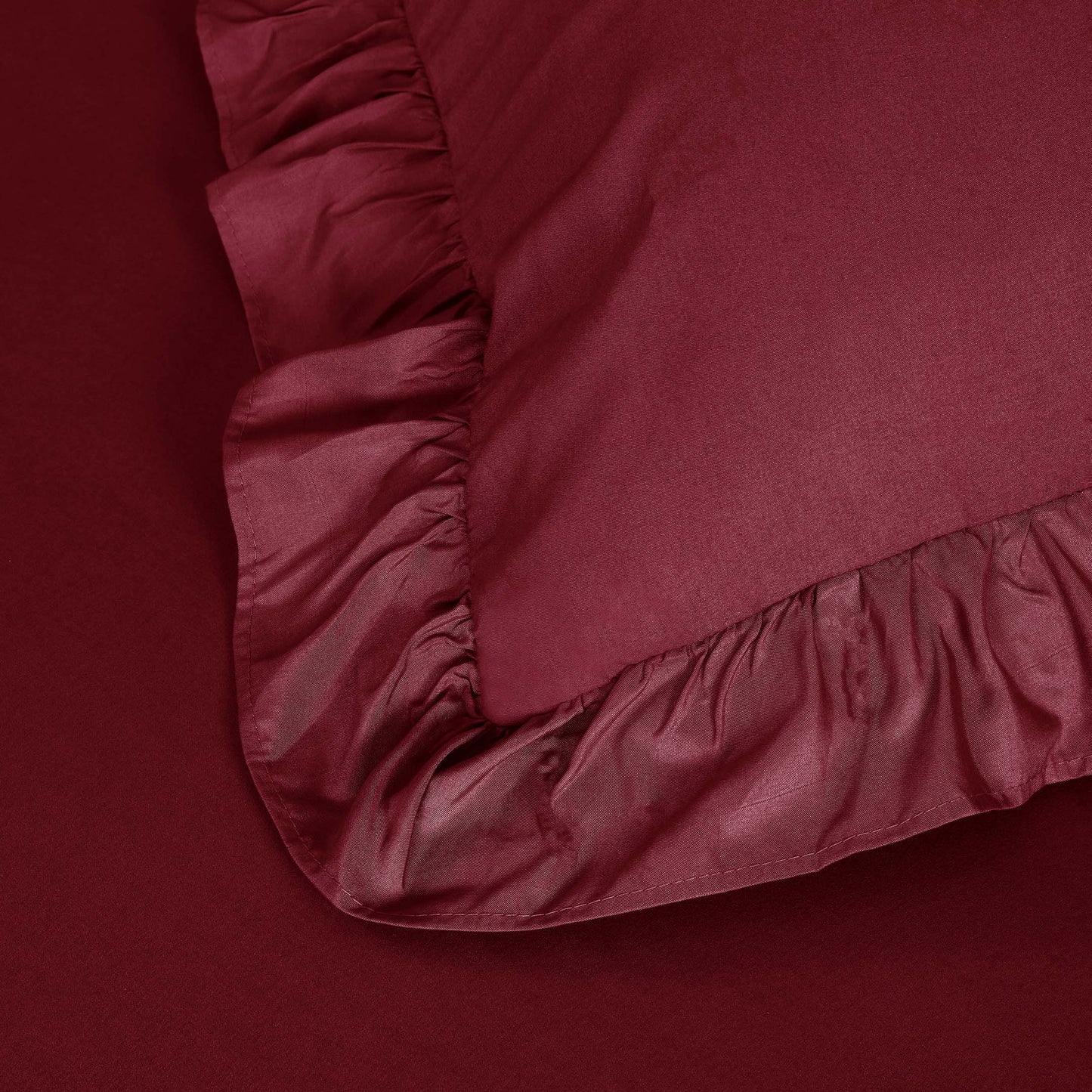 Ruffled Borders Duvet Cover Set