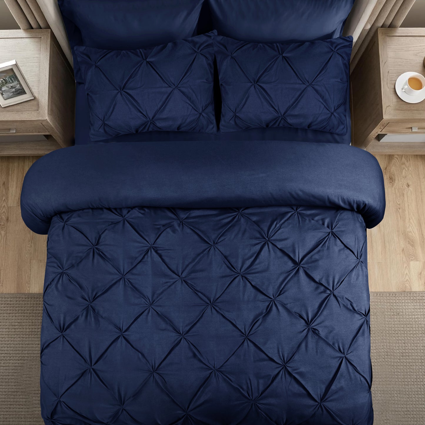 Pintuck Duvet Cover Set
