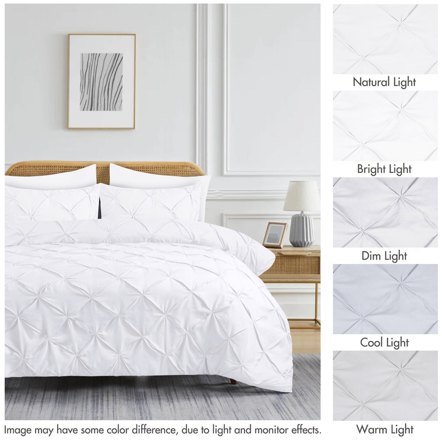 Pintuck Duvet Cover Set