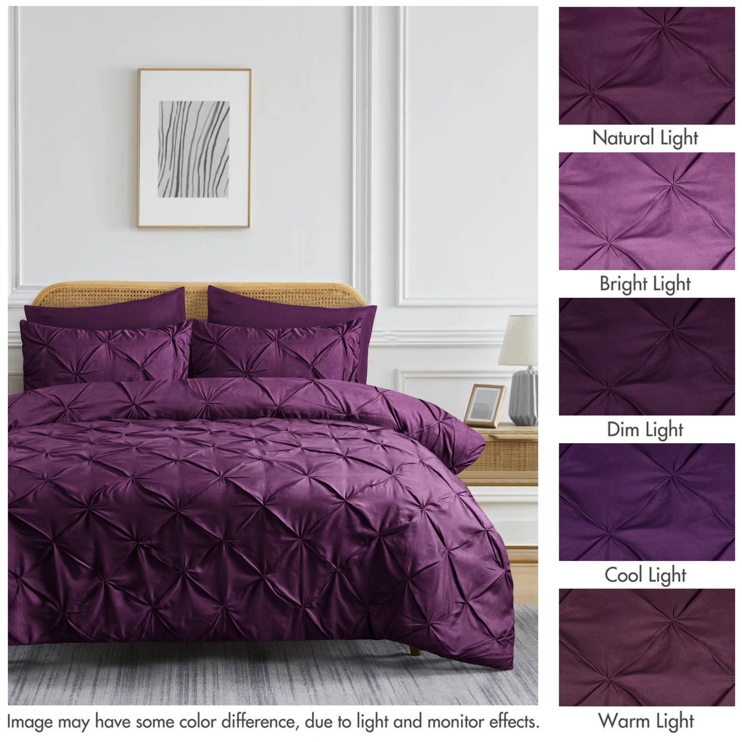 Pintuck Duvet Cover Set