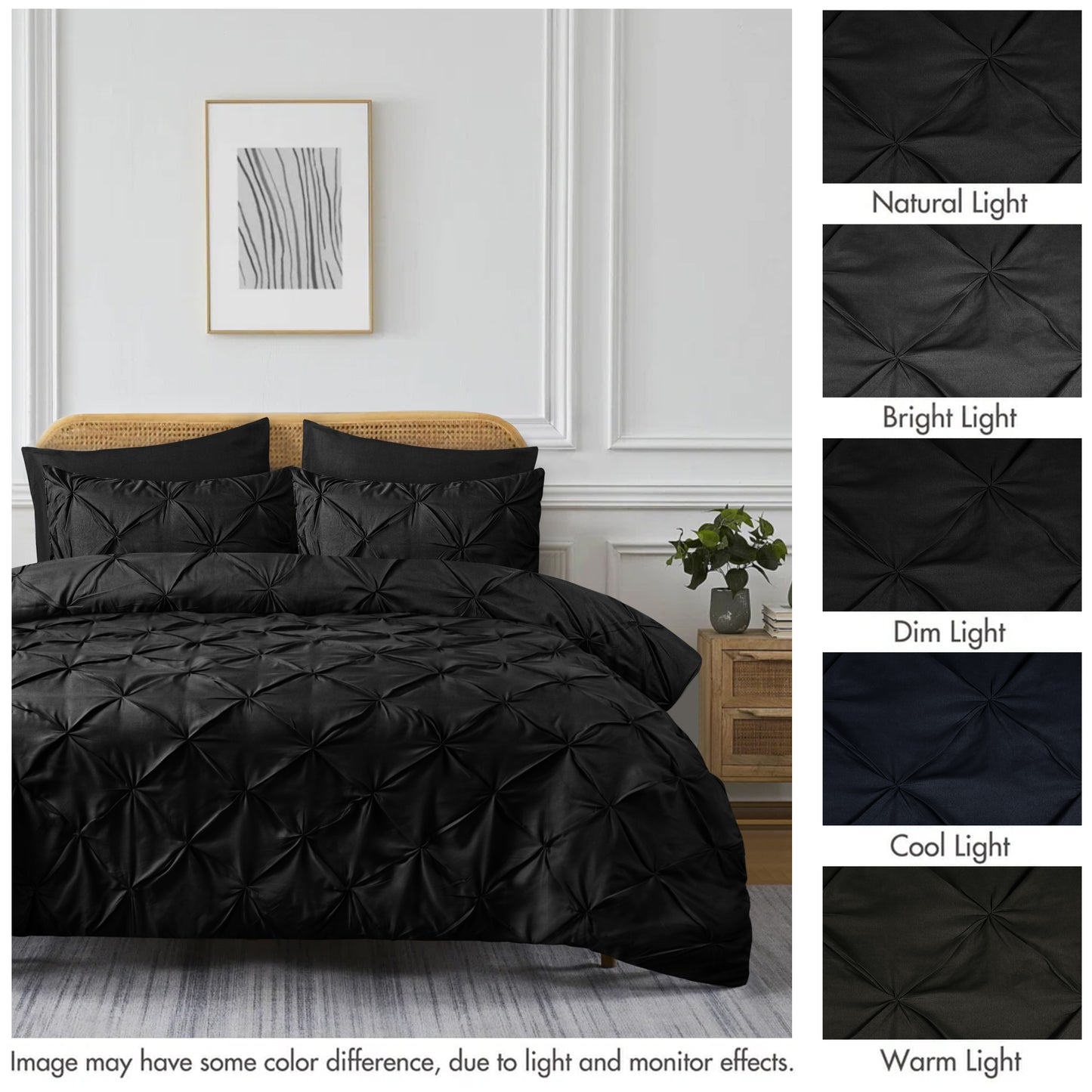Pintuck Duvet Cover Set