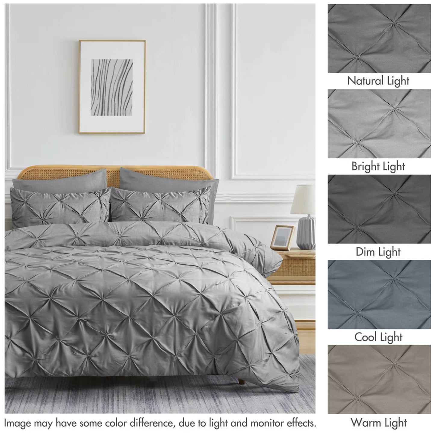 Pintuck Duvet Cover Set