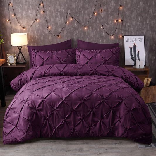 Pintuck Duvet Cover Set