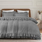 Ruffled Borders Duvet Cover Set