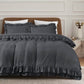 Ruffled Borders Duvet Cover Set