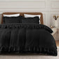 Ruffled Borders Duvet Cover Set