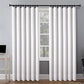 100% Blackout Curtain Lining Pair White With Hooks & Rings