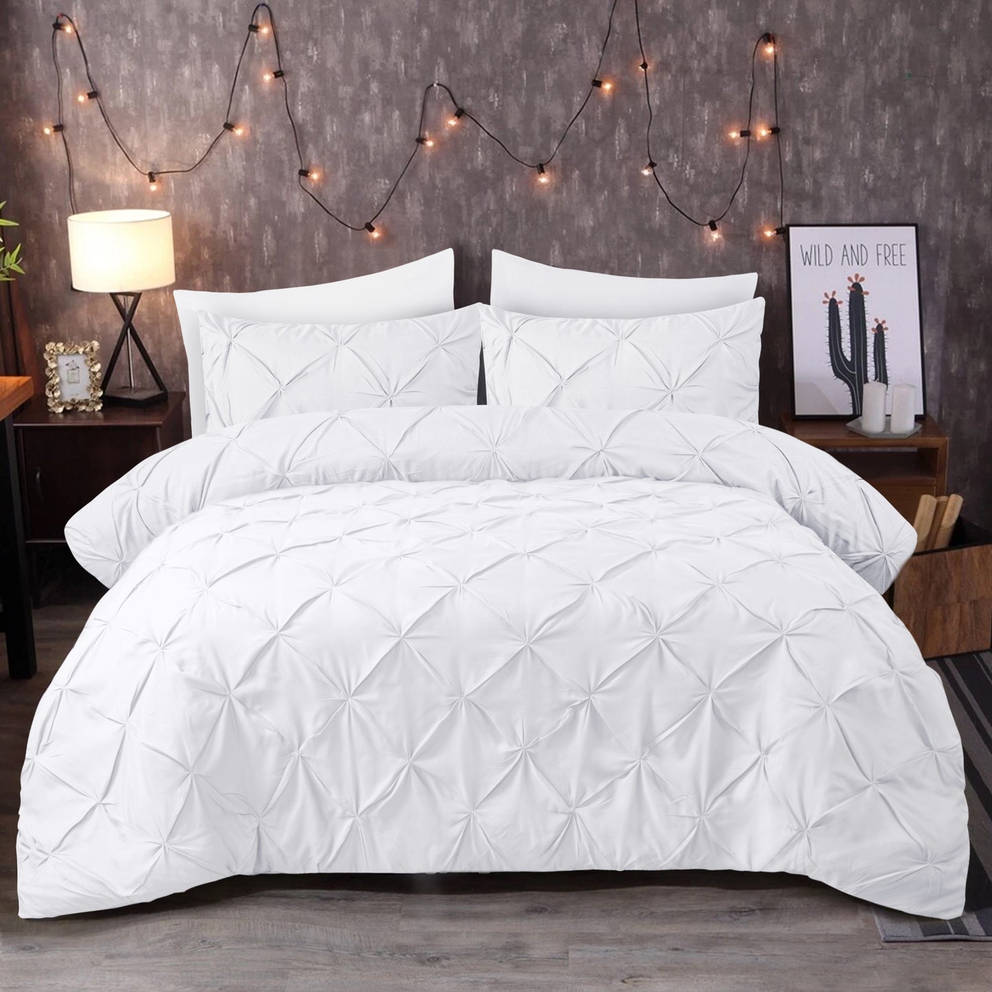 Pintuck Duvet Cover Set
