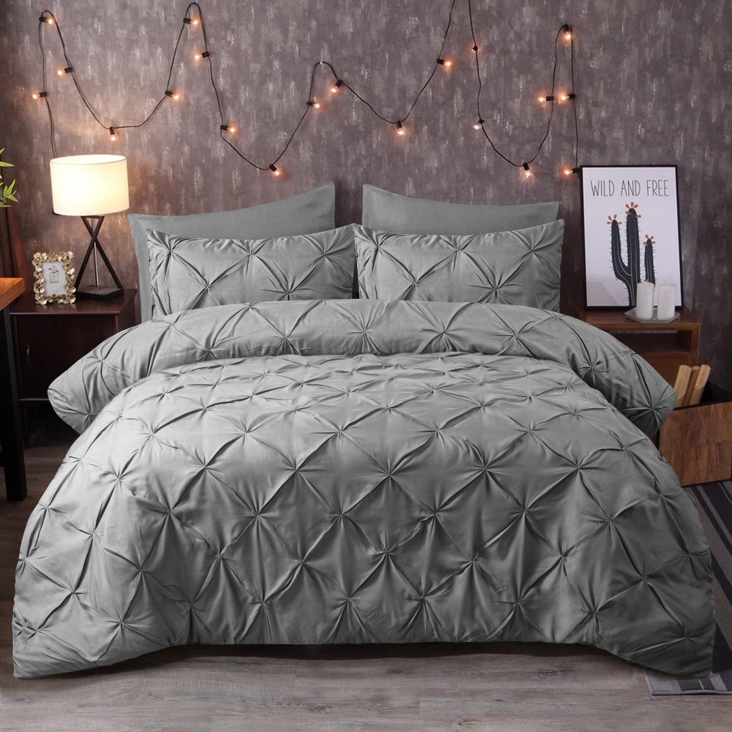 Pintuck Duvet Cover Set