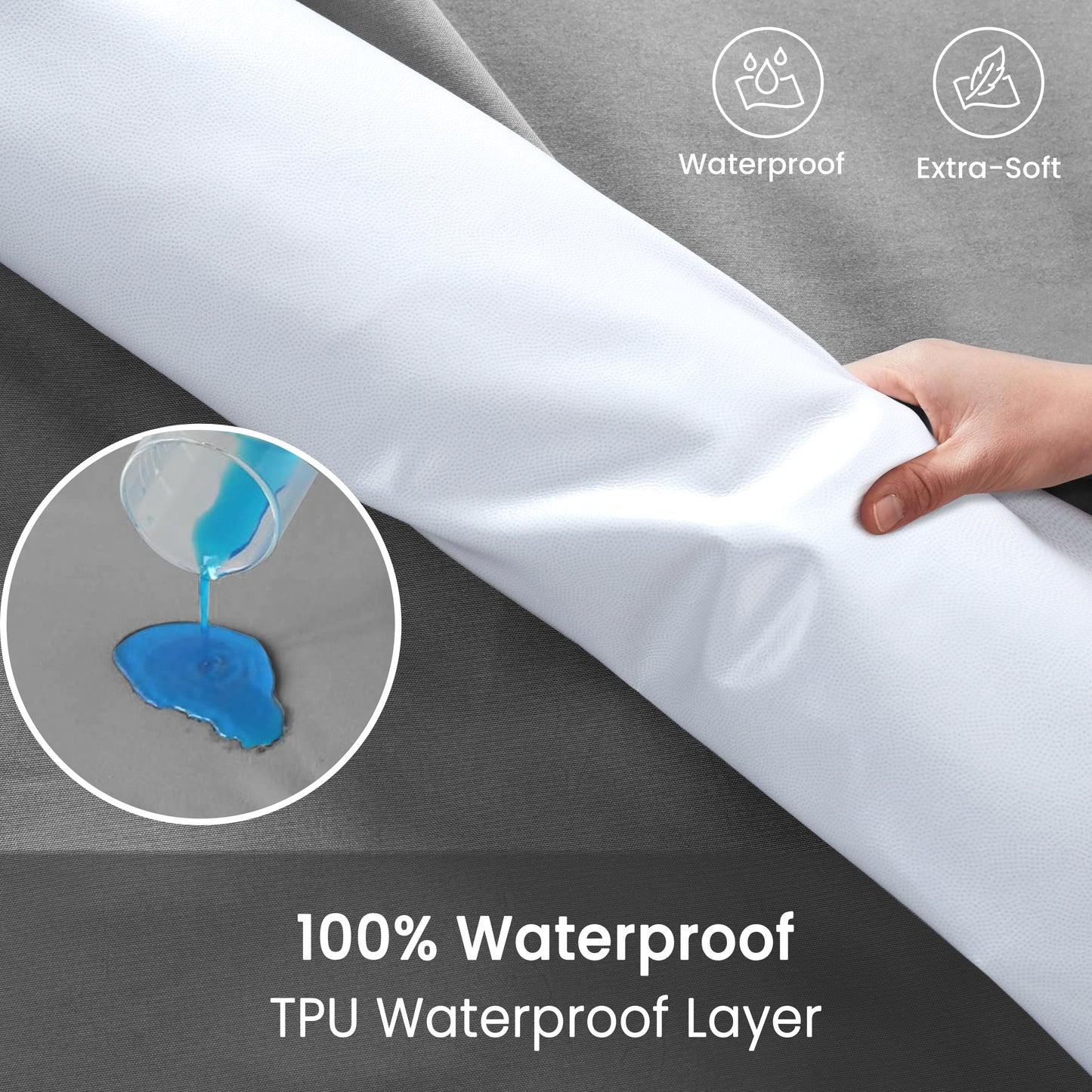 Waterproof Deep Pocket Fitted Sheet