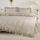 Ruffled Borders Duvet Cover Set