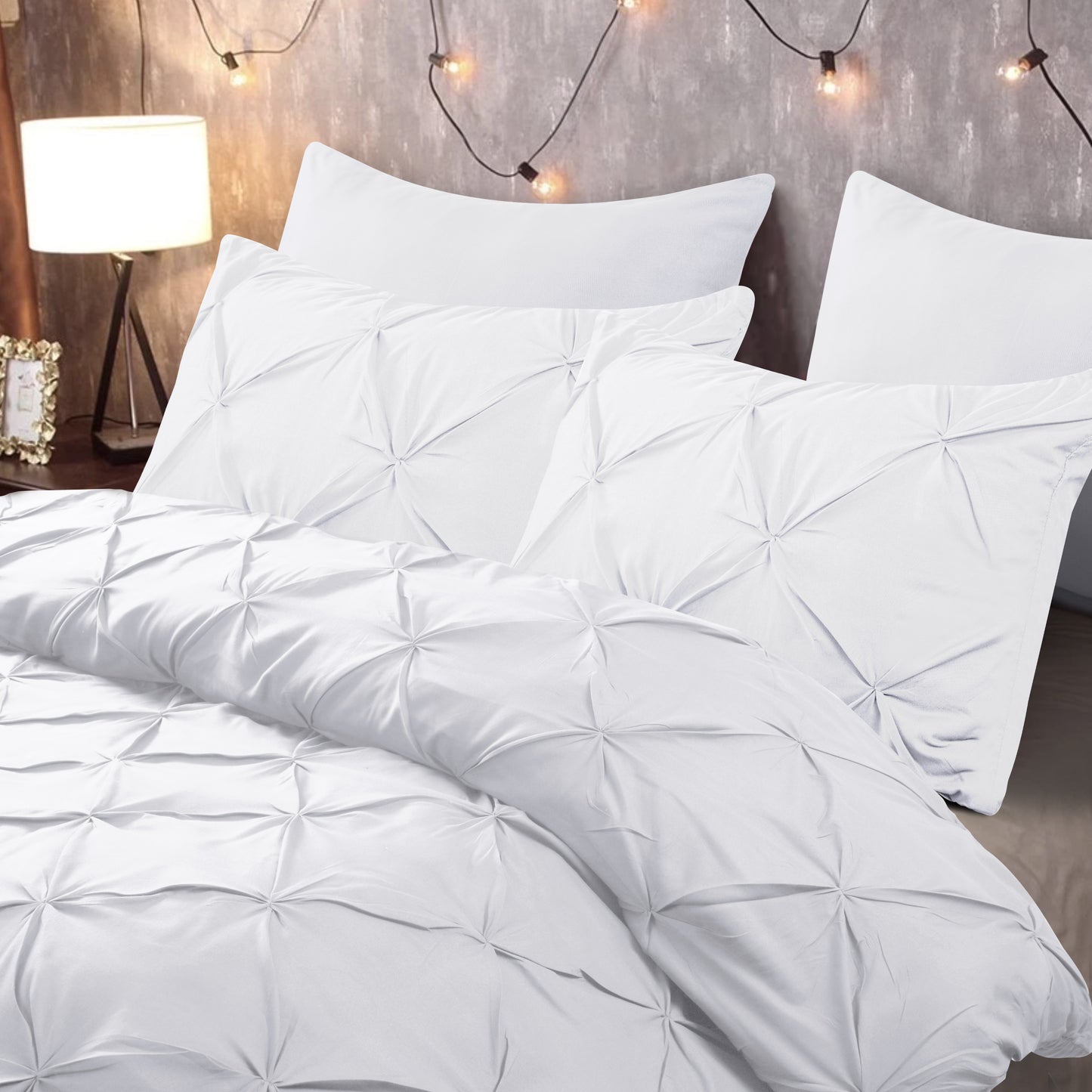 Pintuck Duvet Cover Set