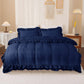 Ruffled Borders Duvet Cover Set