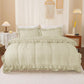 Ruffled Borders Duvet Cover Set
