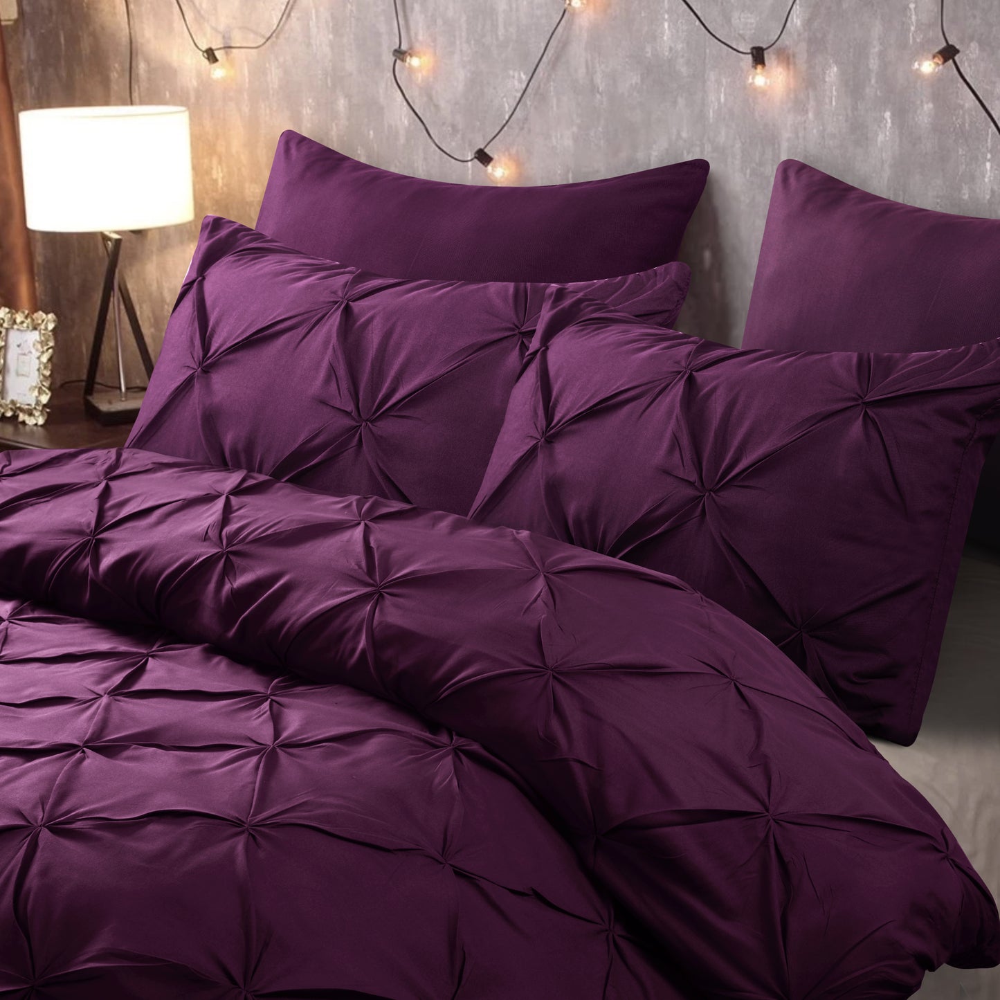 Pintuck Duvet Cover Set