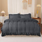 Ruffled Borders Duvet Cover Set