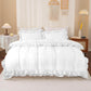 Ruffled Borders Duvet Cover Set