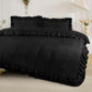 Ruffled Borders Duvet Cover Set