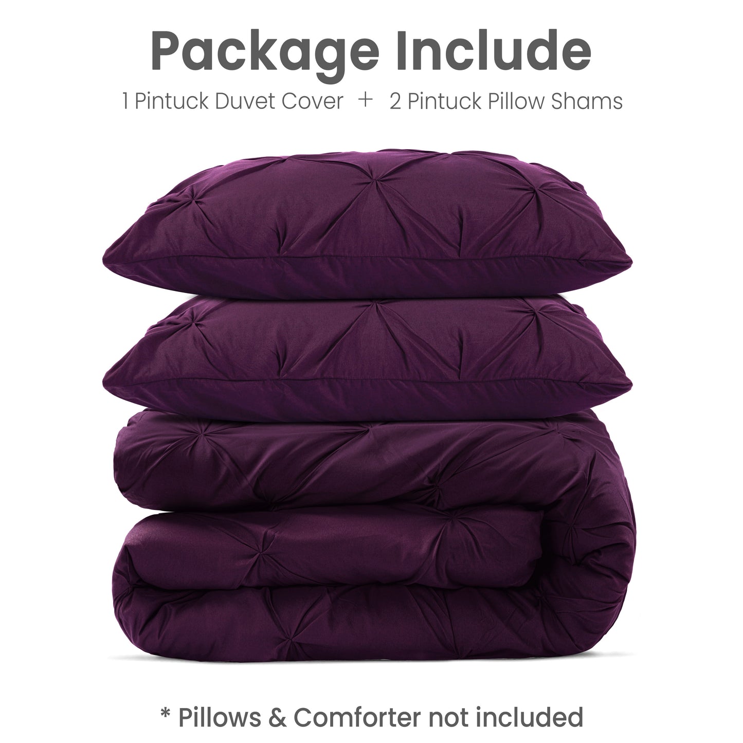 Pintuck Duvet Cover Set
