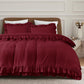 Ruffled Borders Duvet Cover Set