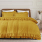 Ruffled Borders Duvet Cover Set