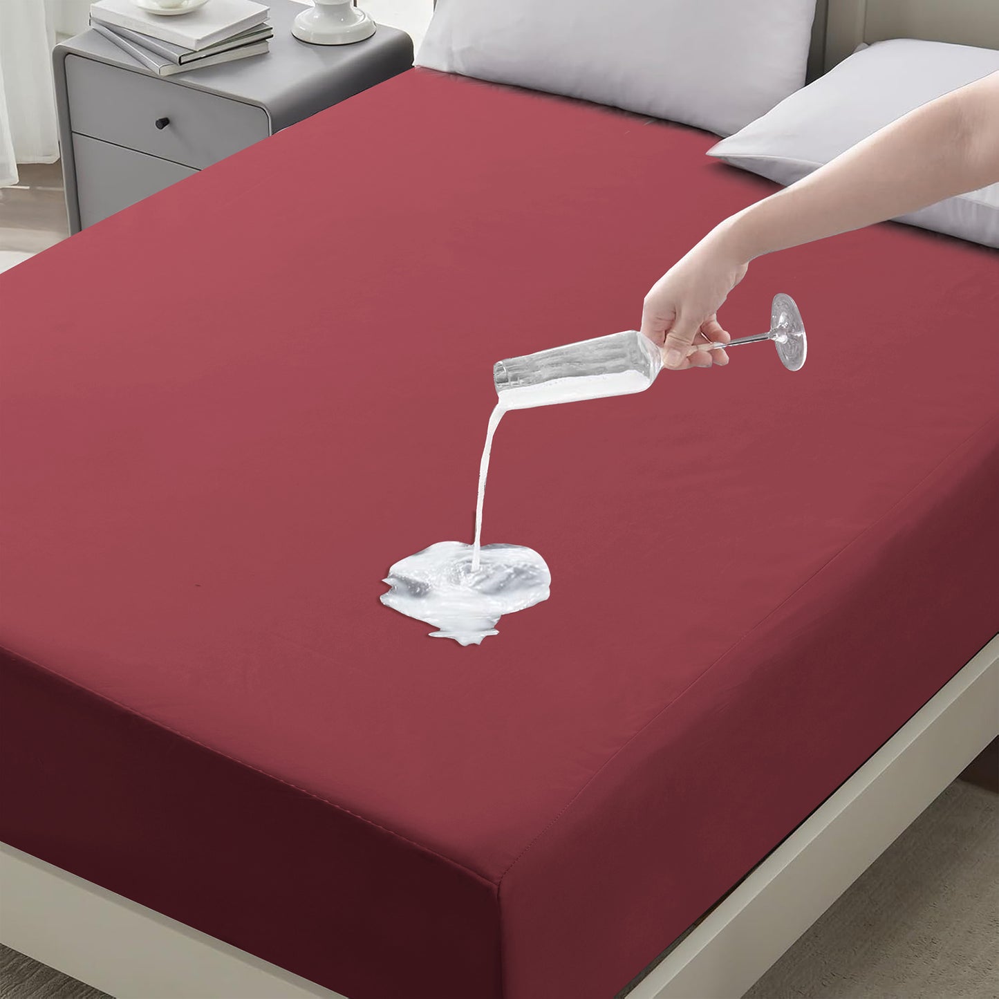 Waterproof Deep Pocket Fitted Sheet