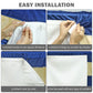 100% Blackout Curtain Lining Pair White With Hooks & Rings