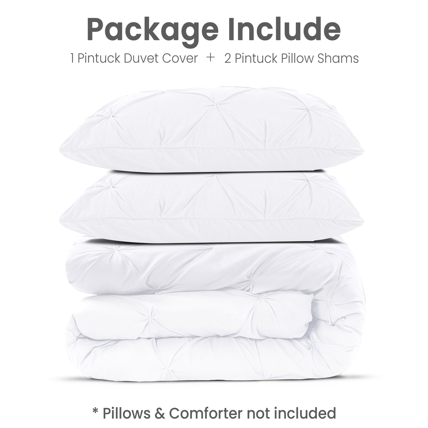 Pintuck Duvet Cover Set