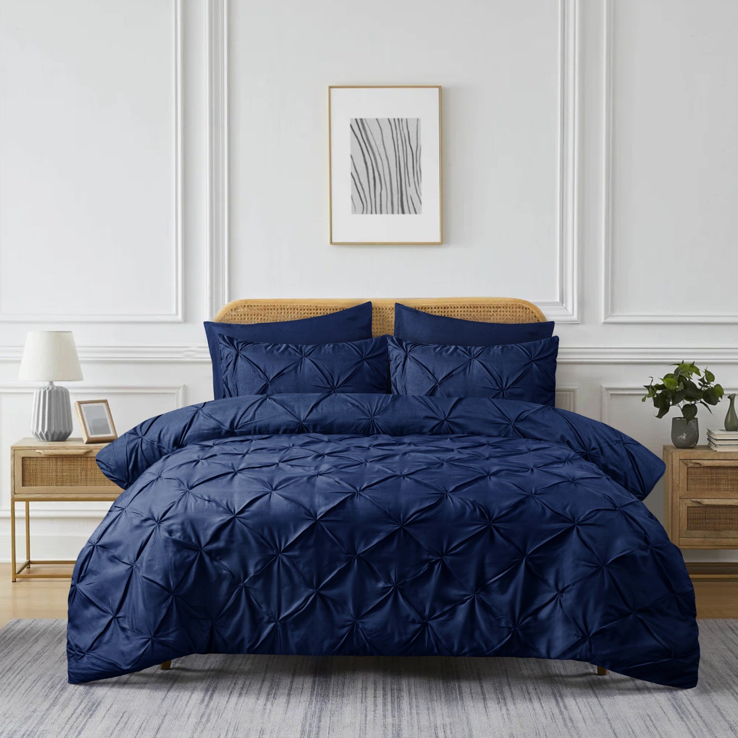 Pintuck Duvet Cover Set