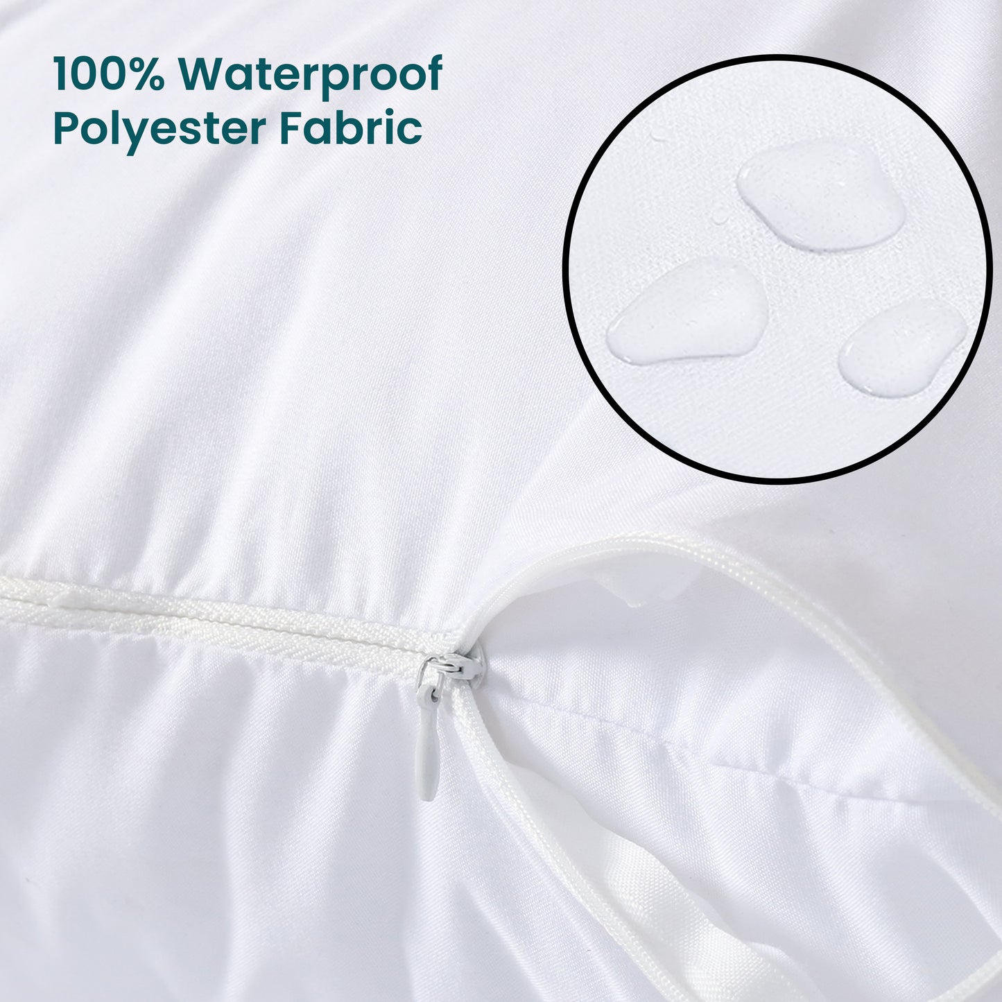 Waterproof Zippered Pillow Protector