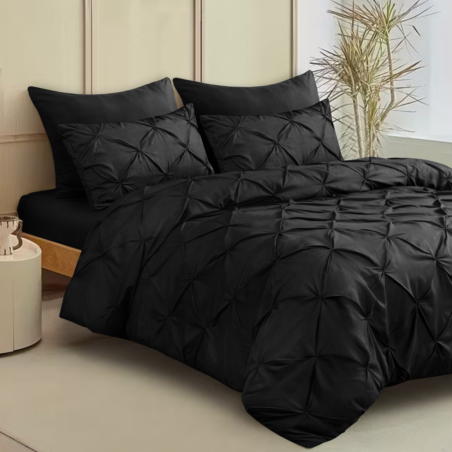 Pintuck Duvet Cover Set