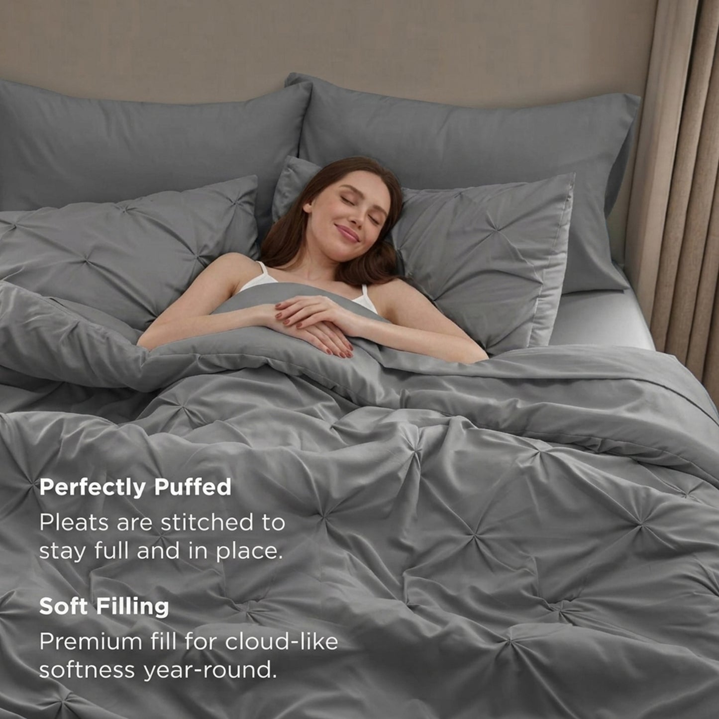 Pintuck Duvet Cover Set