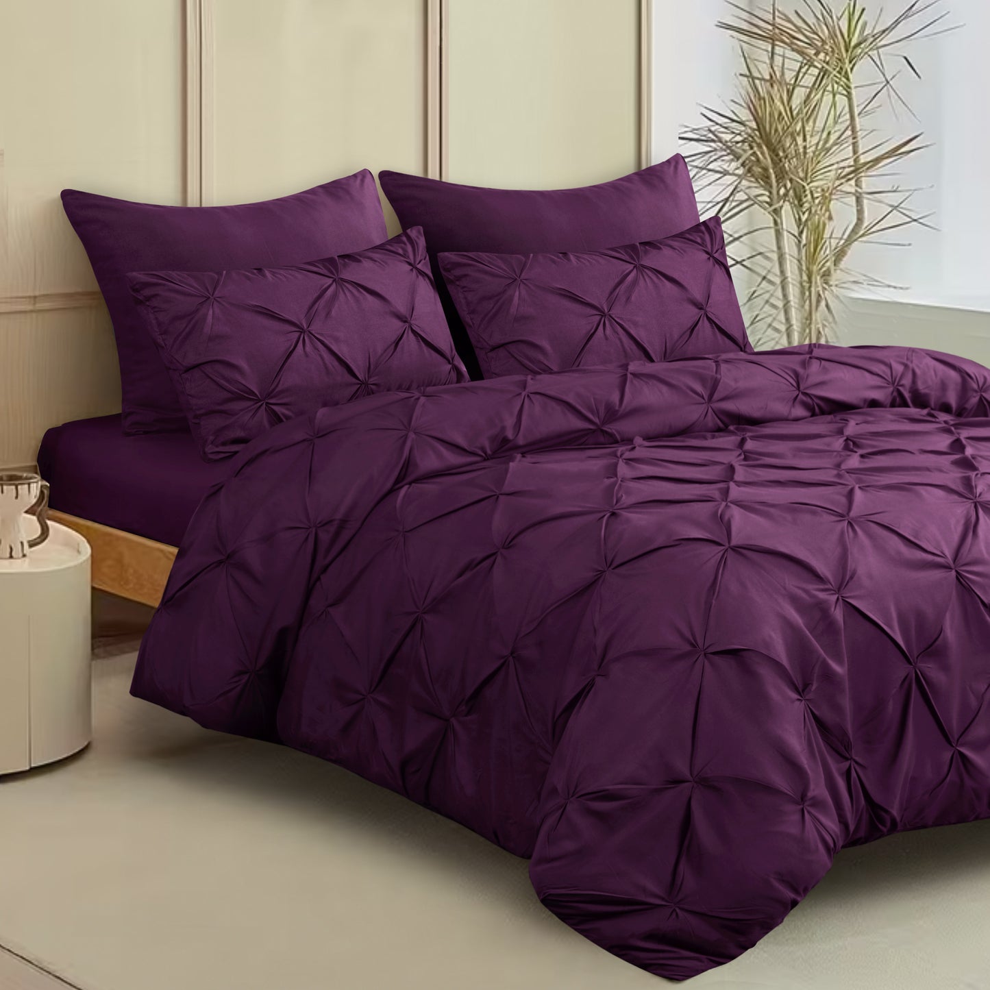 Pintuck Duvet Cover Set