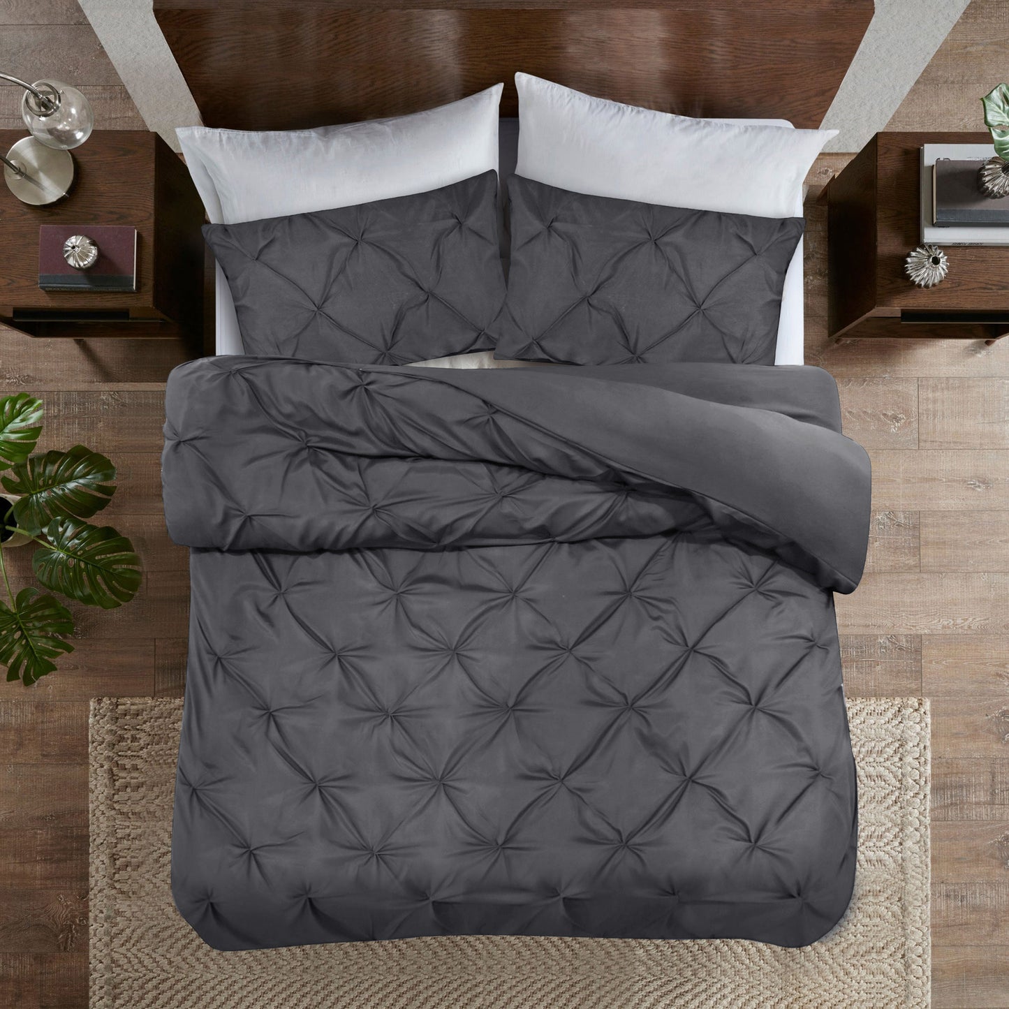 Pintuck Duvet Cover Set
