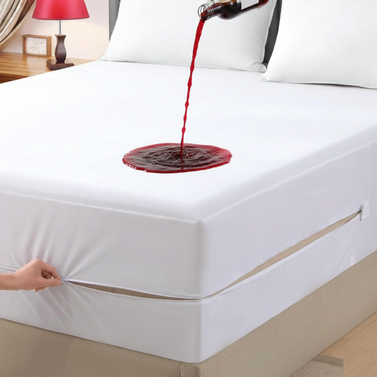 Zipped Waterproof Mattress Protector Cover | Total Encasement Anti Bed Bug
