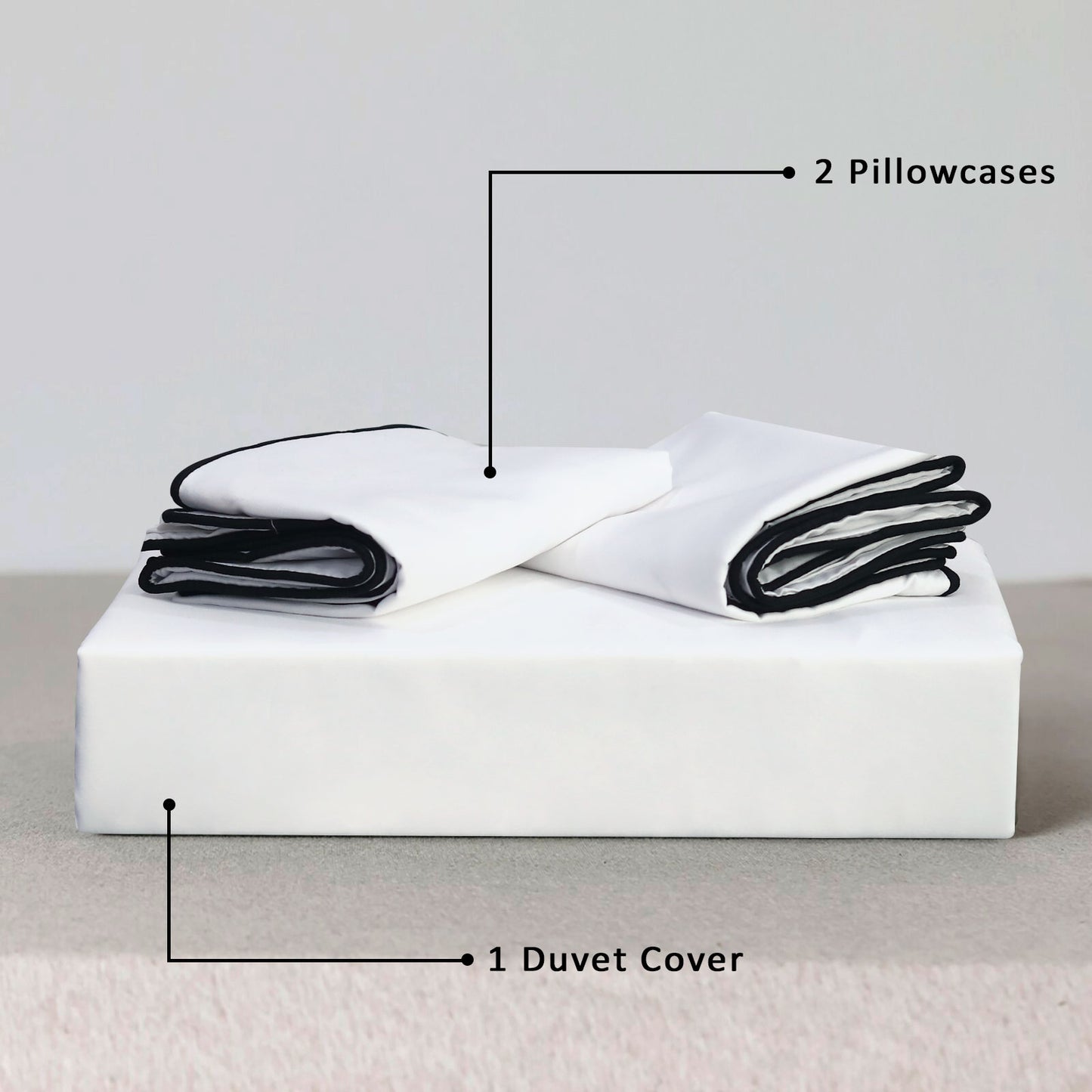 Piping Duvet Cover Set