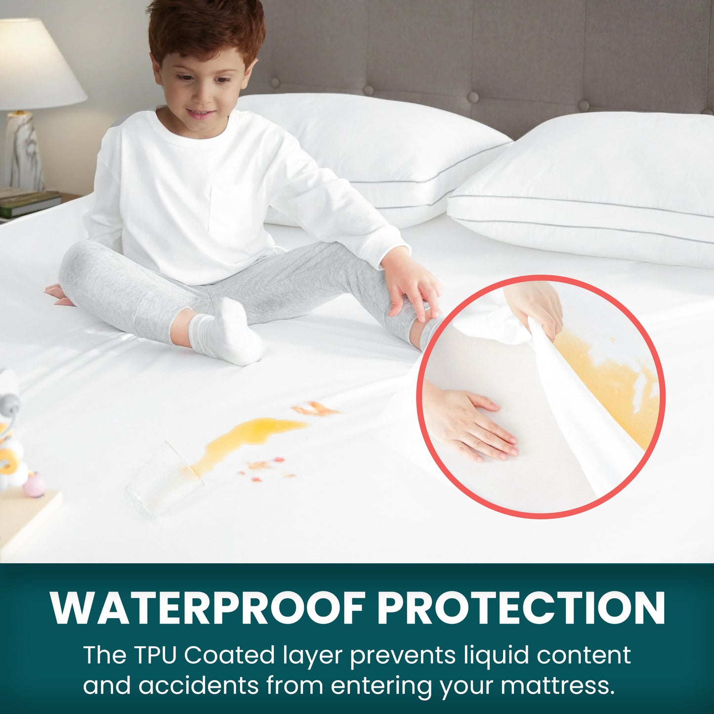 Zipped Waterproof Mattress Protector Cover | Total Encasement Anti Bed Bug