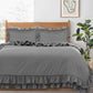 Ruffled Borders Duvet Cover Set