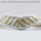 Baby Bib Ivory Cream Stripe