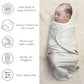 Baby Swaddle Ivory Cream (ABC, Sun, Banana)